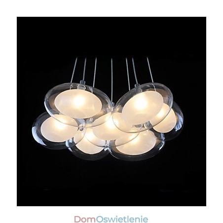 Nowoczesna współczesna lampa wisząca z metalu chromowanego Nowoczesna współczesna lampa wisząca z metalu chromowanego
