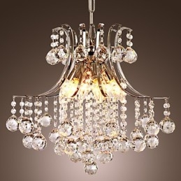 Wisząca lampa Luksusowa nowoczesna kryształowa lampa dzienna 6 świateł