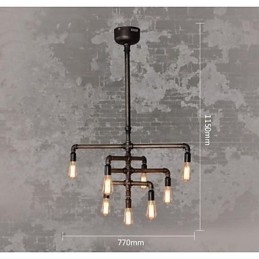 Tradycyjny Klasyczny Vintage Retro Latarnia Wiejski Malowanie Metalowa Lampa Wisząca