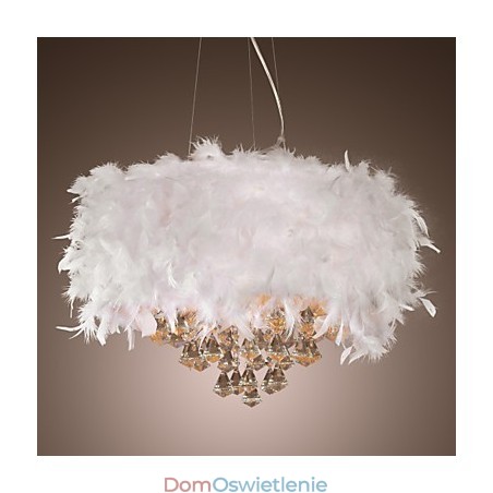 Nowoczesna współczesna lampa wisząca w stylu miniaturowym z kryształkami i galwanizowaną powłoką Nowoczesna współczesna lampa wisząca w stylu miniaturowym z kryształkami i galwanizowaną powłoką