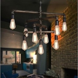 Tradycyjny Klasyczny Vintage Retro Latarnia Wiejski Malowanie Metalowa Lampa Wisząca