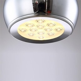 Nowoczesna, współczesna lampa wisząca z metalu galwanizowanego Globe