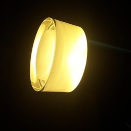 Nowoczesna współczesna lampa wisząca z metalu chromowanego