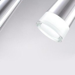Nowoczesna współczesna lampa wisząca z metalu chromowanego