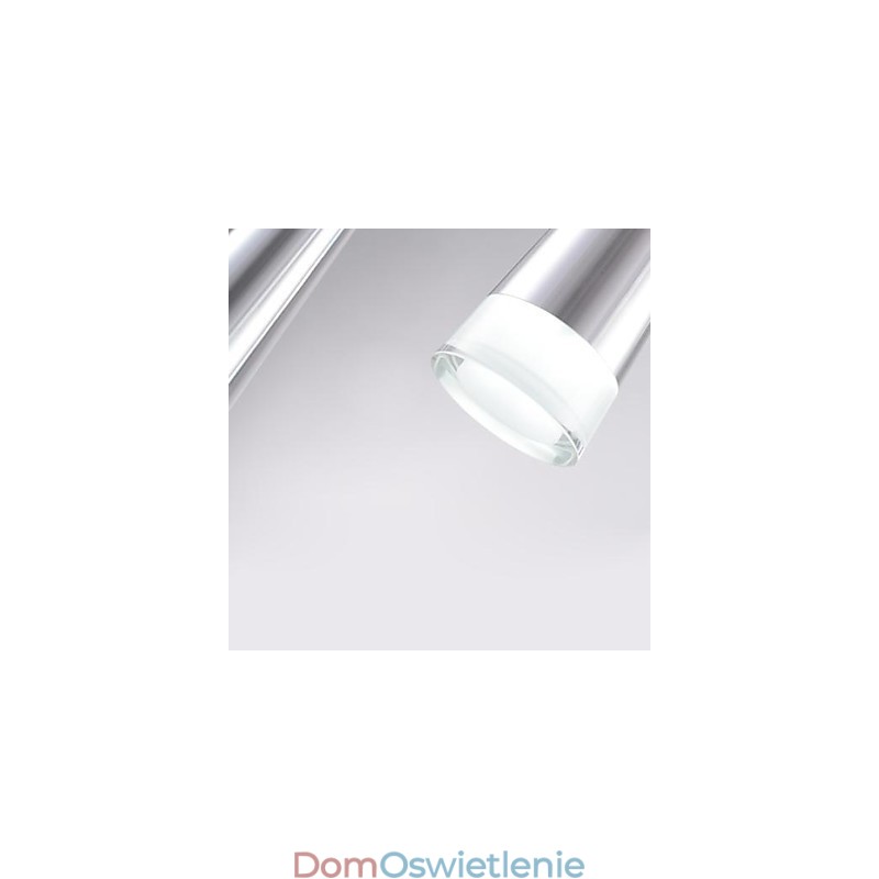 Nowoczesna współczesna lampa wisząca z metalu chromowanego