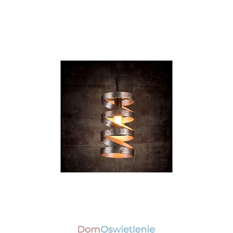 Wisząca lampa 1 światło Vintage Minimalistyczny obraz z żelaza