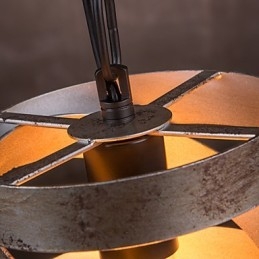 Wisząca lampa 1 światło Vintage Minimalistyczny obraz z żelaza