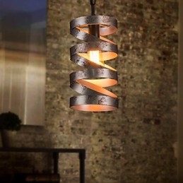 Wisząca lampa 1 światło Vintage Minimalistyczny obraz z żelaza