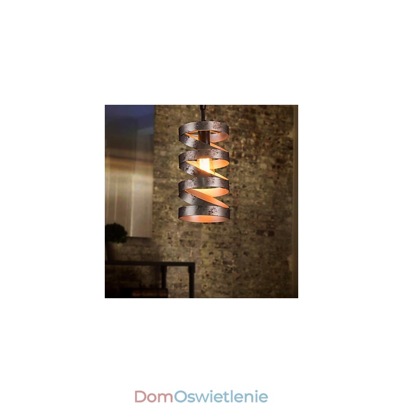 Wisząca lampa 1 światło Vintage Minimalistyczny obraz z żelaza