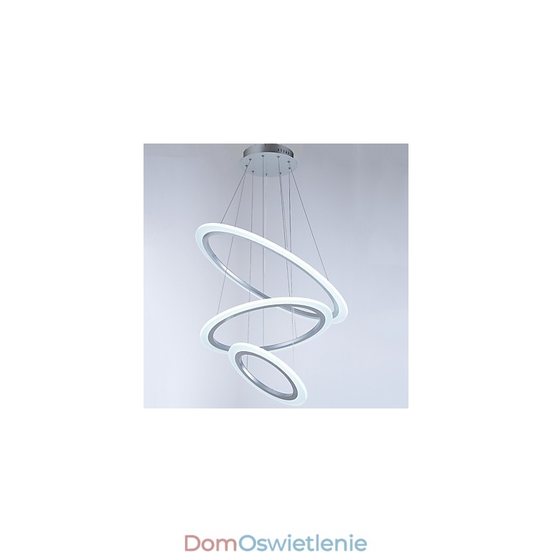 Lampy wiszące akrylowe, żyrandole, oświetlenie sufitowe z 3 pierścieniami DIY