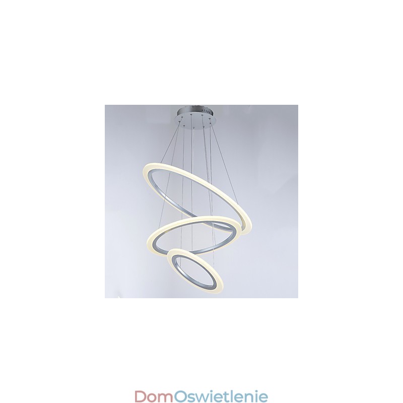 Lampy wiszące akrylowe, żyrandole, oświetlenie sufitowe z 3 pierścieniami DIY