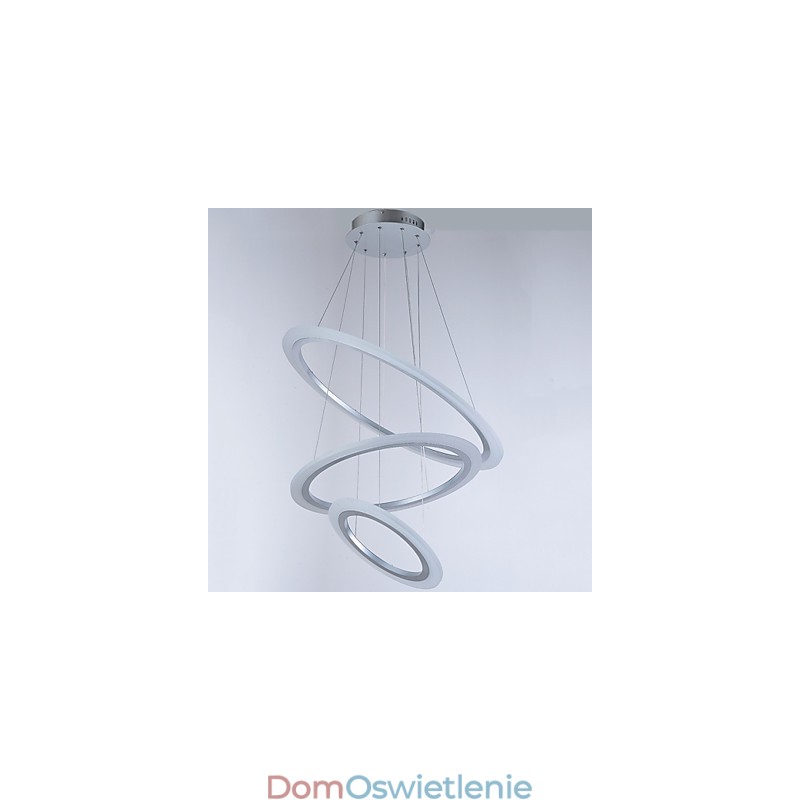 Lampy wiszące akrylowe, żyrandole, oświetlenie sufitowe z 3 pierścieniami DIY
