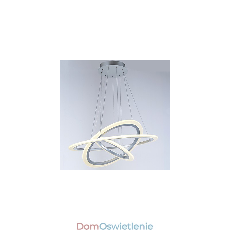 Lampy wiszące akrylowe, żyrandole, oświetlenie sufitowe z 3 pierścieniami DIY