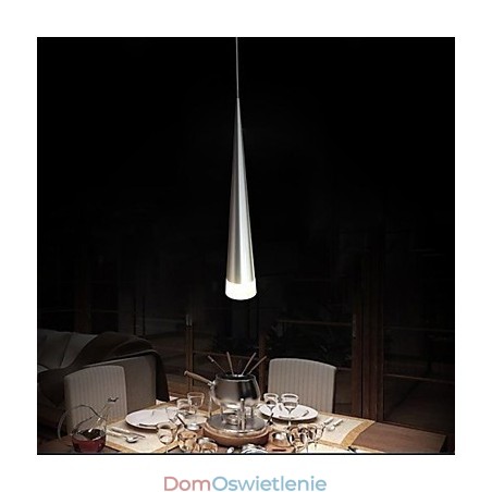 Nowoczesna współczesna lampa wisząca z metalu chromowanego Nowoczesna współczesna lampa wisząca z metalu chromowanego