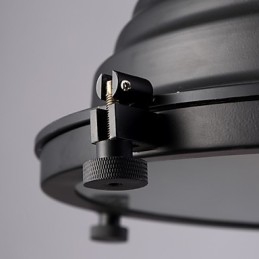 Czarna lampa wisząca z żelaza w stylu retro i szklany klosz Sklep