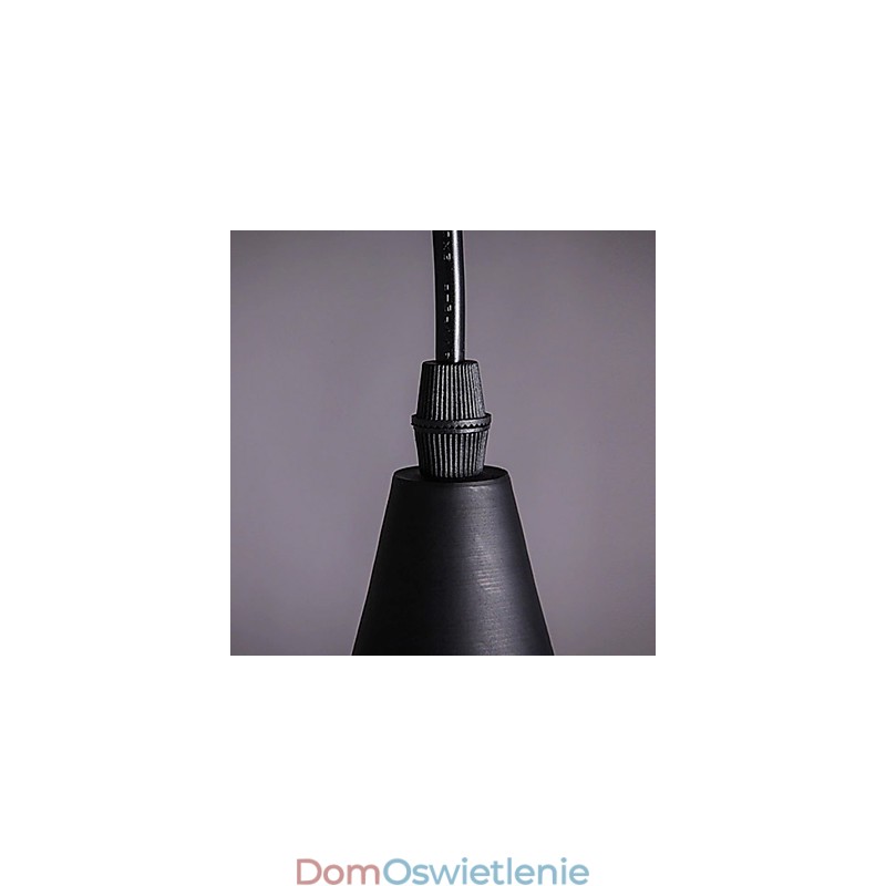 Opływowa lampa wisząca w kolorze czarnym
