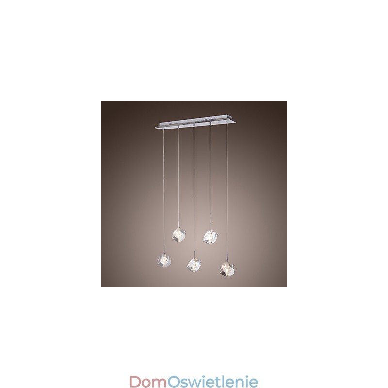 Nowoczesna współczesna lampa wisząca Crystal Chrome Island