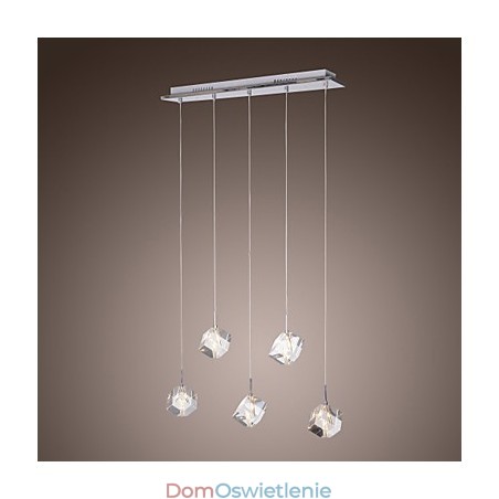 Nowoczesna współczesna lampa wisząca Crystal Chrome Island Nowoczesna współczesna lampa wisząca Crystal Chrome Island