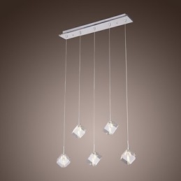 Nowoczesna współczesna lampa wisząca Crystal Chrome Island