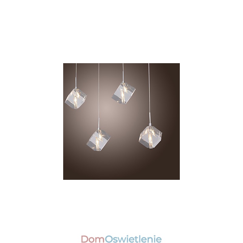 Nowoczesna współczesna lampa wisząca Crystal Chrome Island