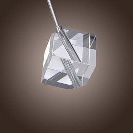 Nowoczesna współczesna lampa wisząca Crystal Chrome Island