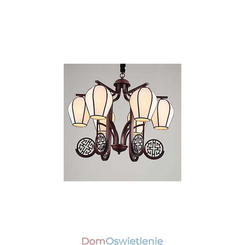 Rustykalny domek w stylu vintage mini, metalowy żyrandol galwanizowany