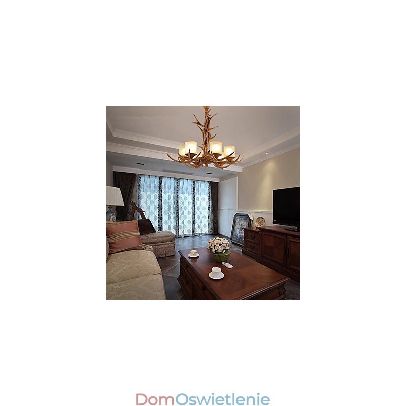 Żyrandol Wisząca Lampa Vintage Żywica