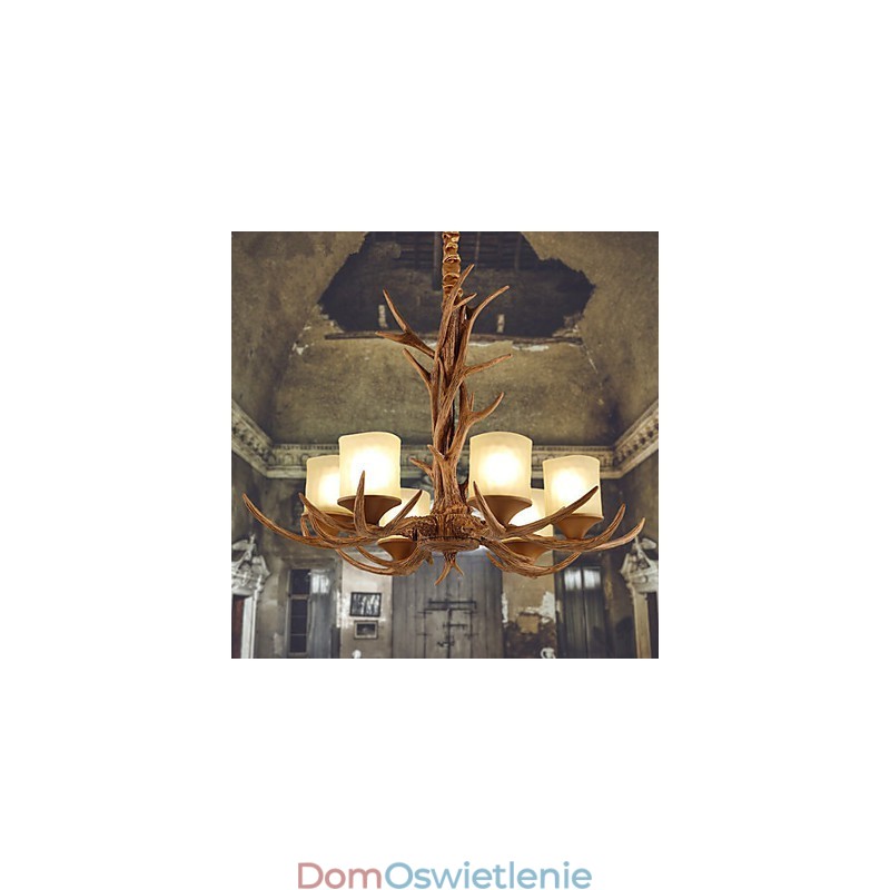 Żyrandol Wisząca Lampa Vintage Żywica