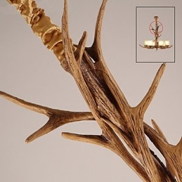 Żyrandol Wisząca Lampa Vintage Żywica