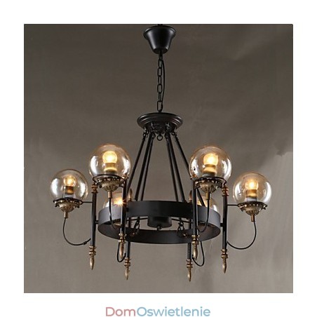 Szklana kula artystyczna okrągła fasola żyrandol