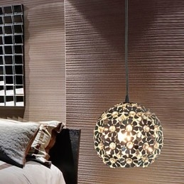 Nowoczesna, współczesna lampa wisząca w stylu mini Globe Crystal Galwanizowane