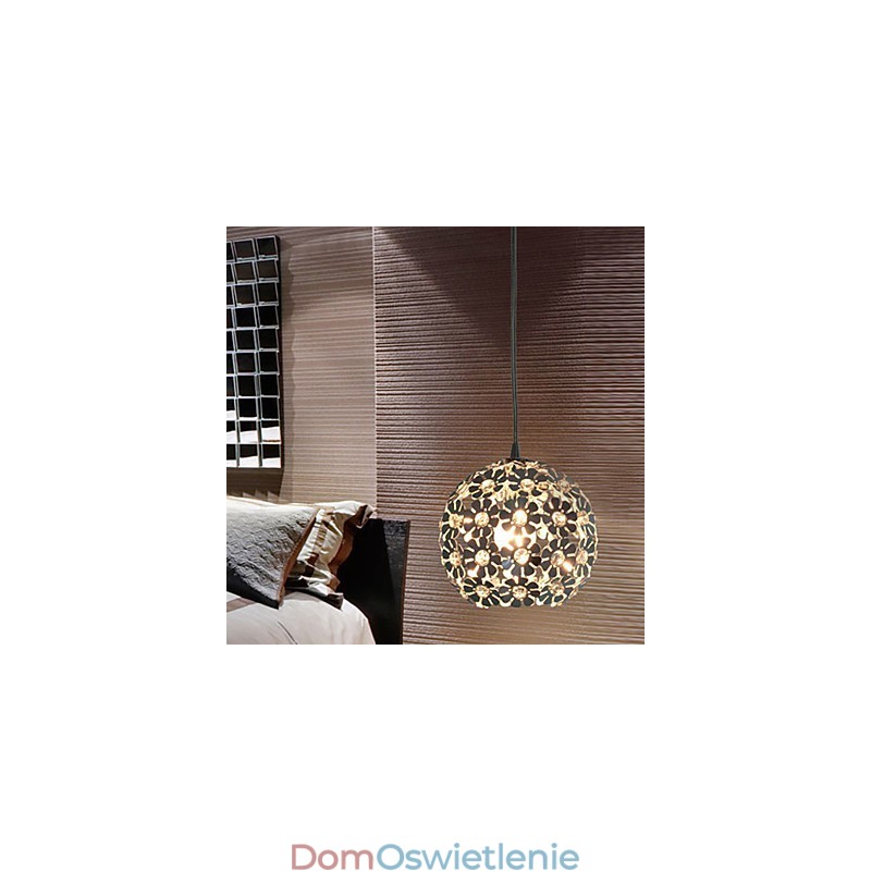 Nowoczesna, współczesna lampa wisząca w stylu mini Globe Crystal Galwanizowane