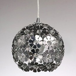 Nowoczesna, współczesna lampa wisząca w stylu mini Globe Crystal Galwanizowane