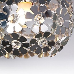 Nowoczesna, współczesna lampa wisząca w stylu mini Globe Crystal Galwanizowane