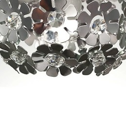 Nowoczesna, współczesna lampa wisząca w stylu mini Globe Crystal Galwanizowane