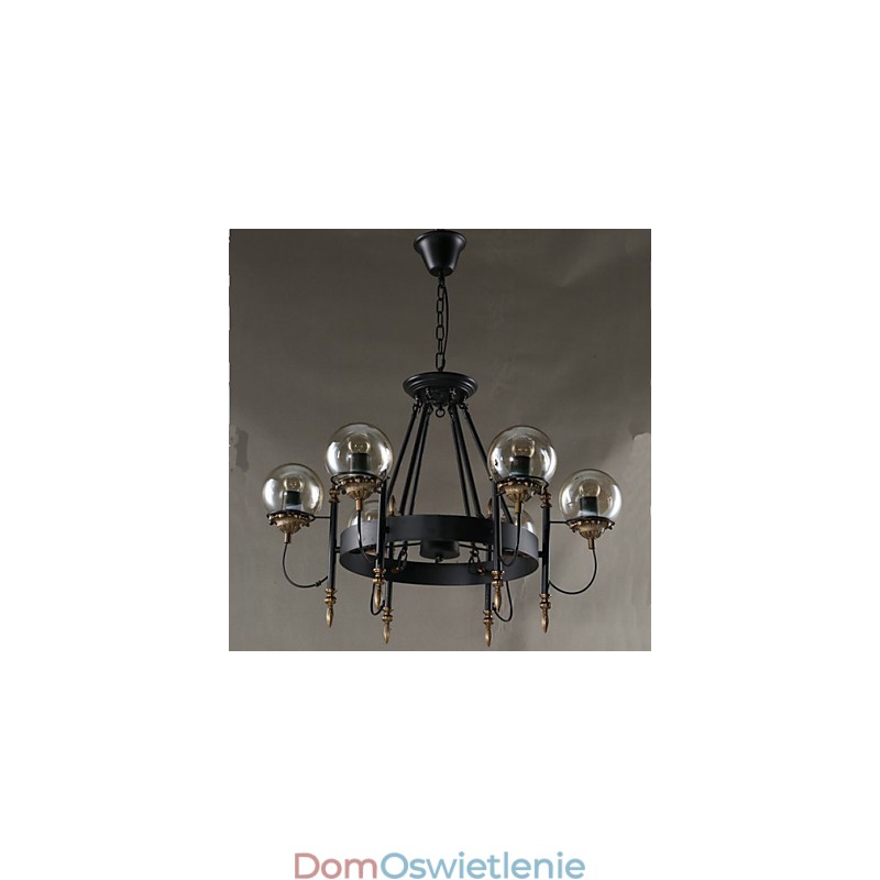 Szklana kula artystyczna okrągła fasola żyrandol