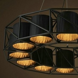 Vintage Country Painting Metalowa lampa wisząca garaż