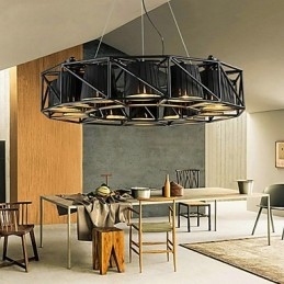 Vintage Country Painting Metalowa lampa wisząca garaż