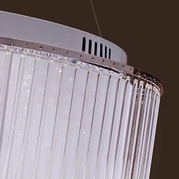 Nowoczesna współczesna lampa wisząca z kryształu galwanizowanego Drum