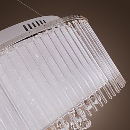 Nowoczesna współczesna lampa wisząca z kryształu galwanizowanego Drum