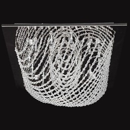 Tradycyjny klasyczny kryształowy chromowany metalowy żyrandol