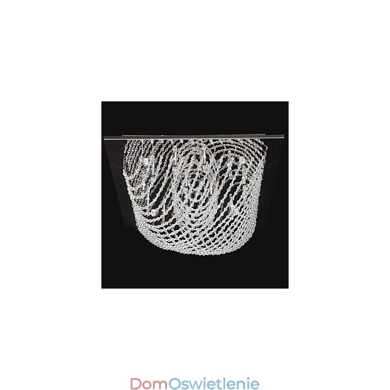 Tradycyjny klasyczny kryształowy chromowany metalowy żyrandol