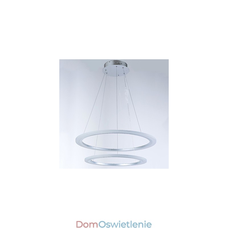 Lampy wiszące akrylowe, żyrandole sufitowe, oprawy oświetleniowe z 2 pierścieniami
