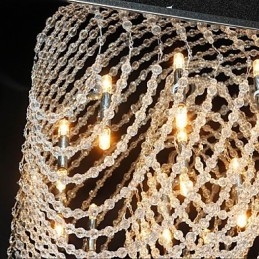 Tradycyjny klasyczny kryształowy chromowany metalowy żyrandol