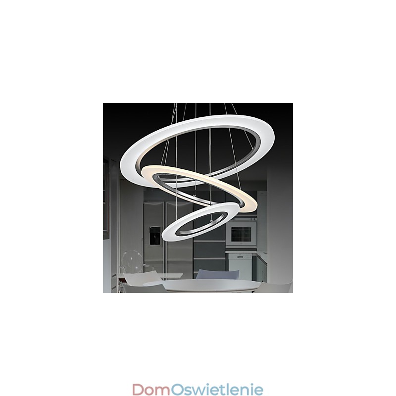 3-pierścieniowe lampy wiszące DIY w kształcie akrylu, lampy sufitowe, żyrandole, oprawy z