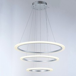 3 Ring DIY Kształt Akrylowe Lampy Wiszące Sufitowe Lampy Żyrandol Oświetlenie