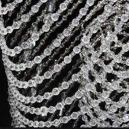 Tradycyjny klasyczny kryształowy chromowany metalowy żyrandol