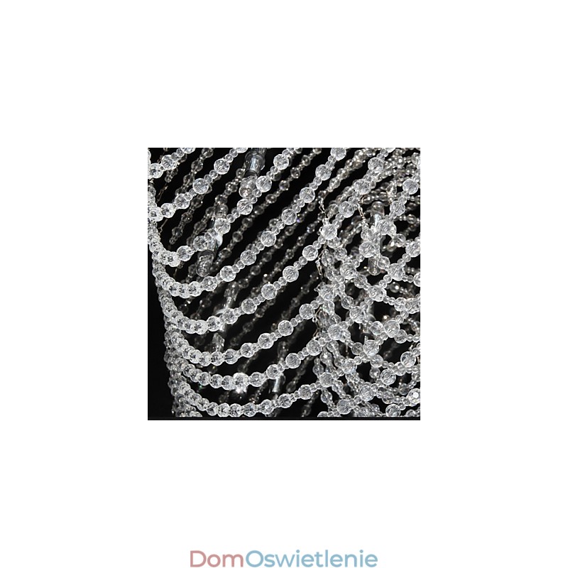 Tradycyjny klasyczny kryształowy chromowany metalowy żyrandol