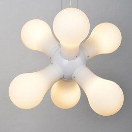 Prosta szklana lampa wisząca