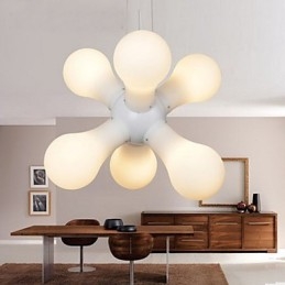 Prosta szklana lampa wisząca